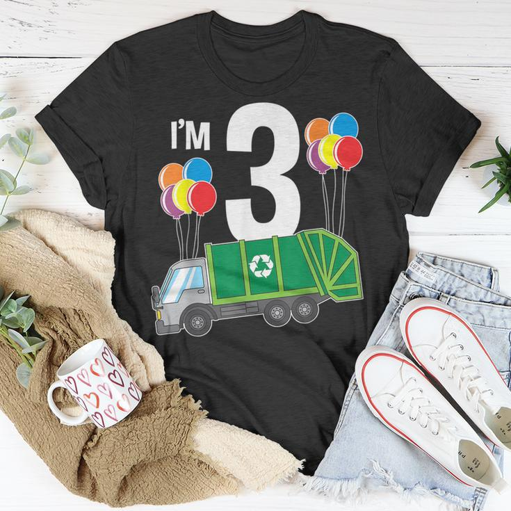 Garbage Truck 3Rd Birthday Party Kid's T-Shirt Unique Gifts