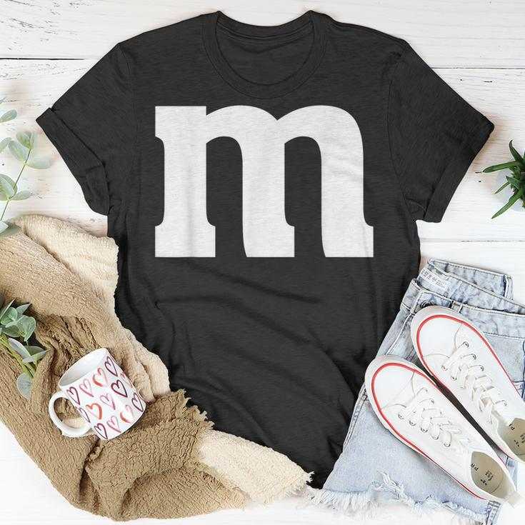 Letter M Halloween Matching Color Costume Group Family T-Shirt Unique Gifts