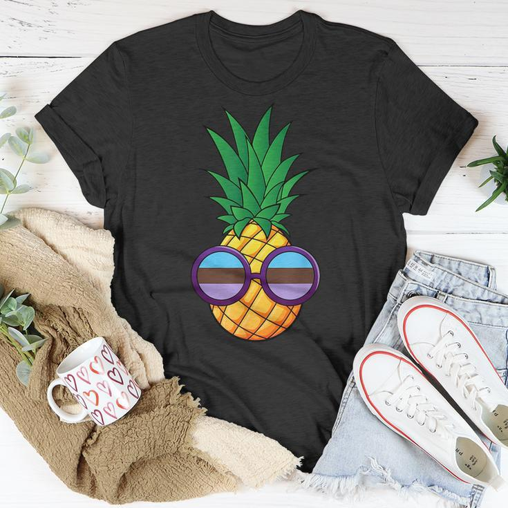 Funny Pineapple Androsexual Flag Unisex T-Shirt Unique Gifts