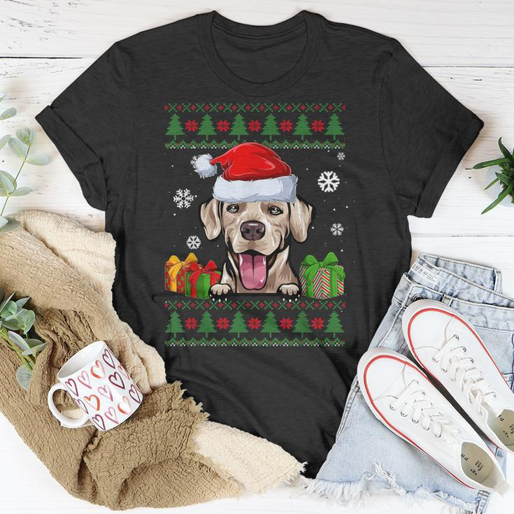 Rhodesian Ridgeback Santa Hat Ugly Christmas Sweater T-Shirt Unique Gifts