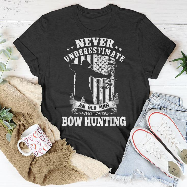 Never Underestimate An Archery Bow Hunting Man T-Shirt Personalized Gifts