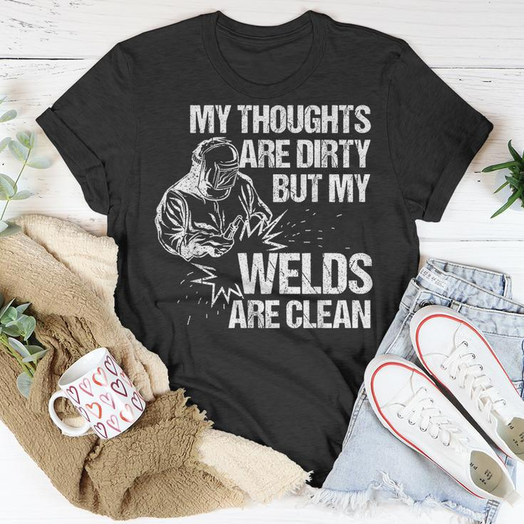 Funny Welding Designs For Men Dad Metal Workers Blacksmith Unisex T-Shirt Funny Gifts