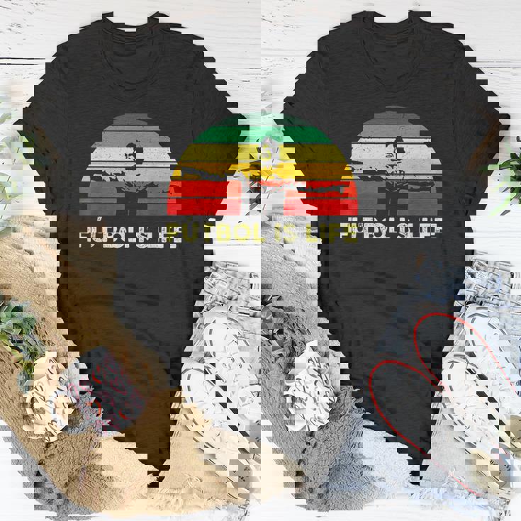 Futbol Is Life Retro Vintage Unisex T-Shirt Unique Gifts