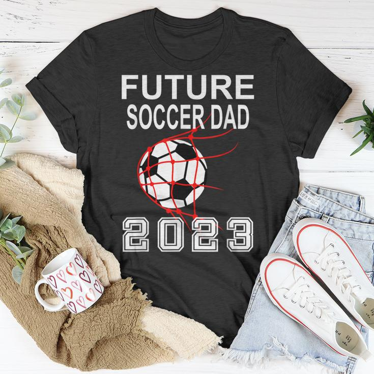 Future Soccer Dad 2023 Pregnancy Announcement Father To Be Unisex T-Shirt Unique Gifts