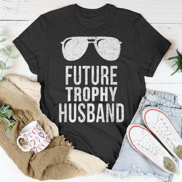 Future Trophy Fiance Groom To Be Gifts Husband Unisex T-Shirt Unique Gifts