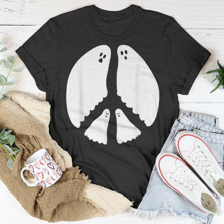 Ghost Peace Sign T-Shirt Unique Gifts