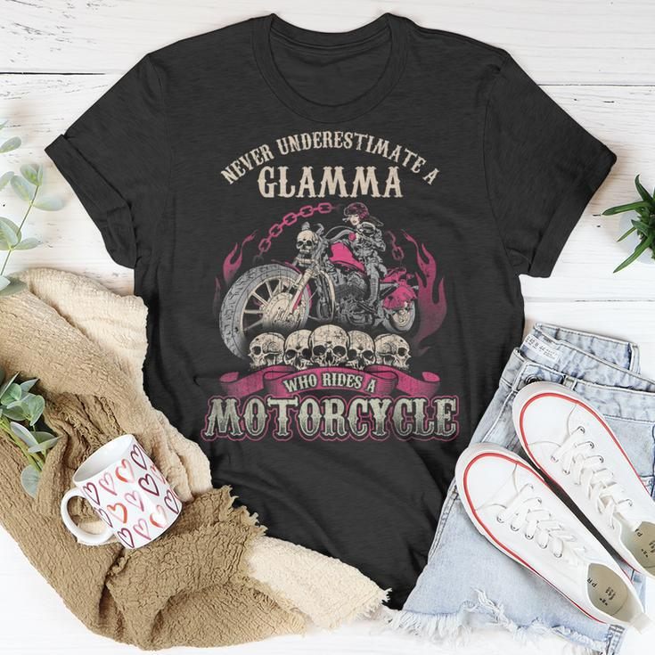 Glamma Biker Chick Never Underestimate Motorcycle T-Shirt Funny Gifts