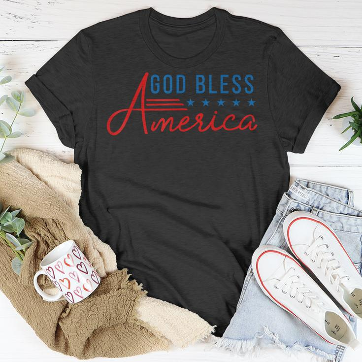 God Bless America 4Th Of July Usa Patriotic American Gifts Unisex T-Shirt Unique Gifts