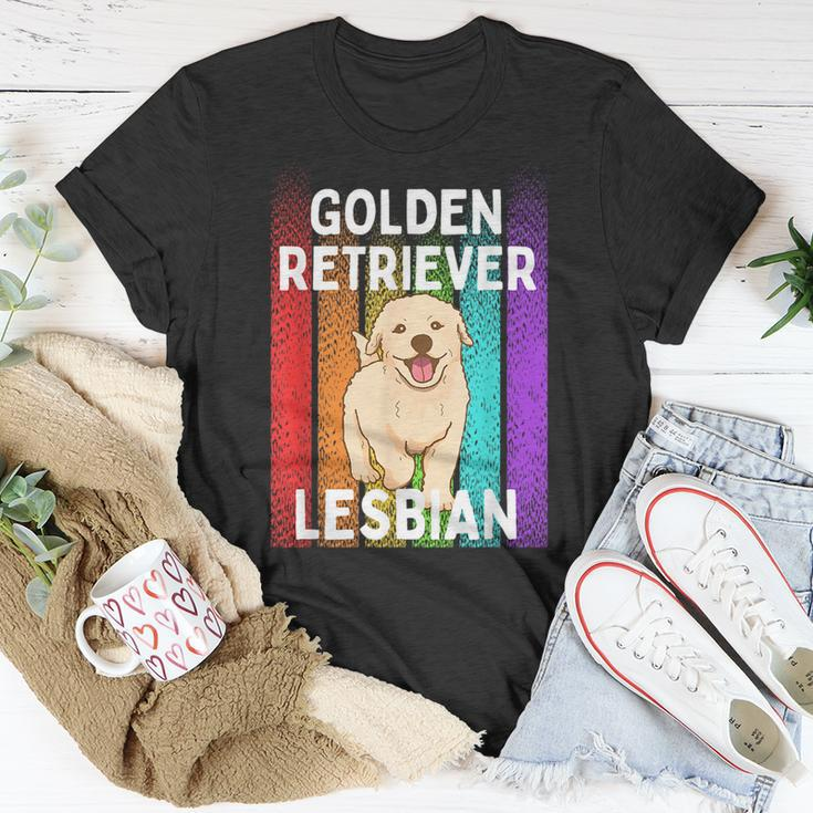 Golden Retriever Lesbian Unisex T-Shirt Unique Gifts