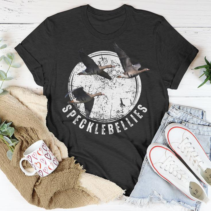 Goose Hunting Specklebellies Bar Belly Goose Unisex T-Shirt Unique Gifts
