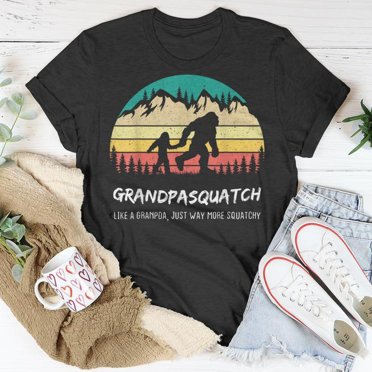 Grandpa Squatch Like A Grandpa Just Way More Squatchy Unisex T-Shirt Unique Gifts