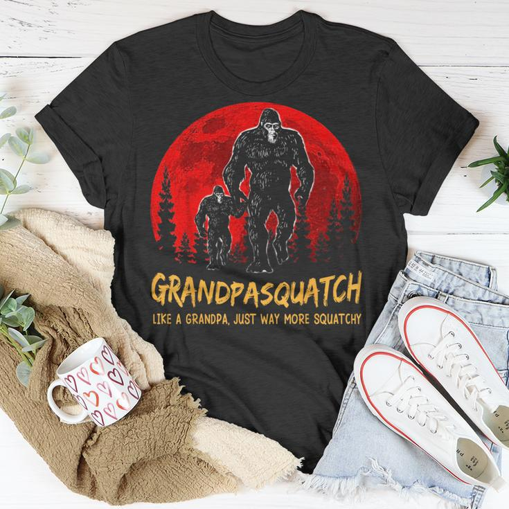 Grandpasquatch Like A Grandpa Just Way More Squatchy Bigfoot Unisex T-Shirt Unique Gifts