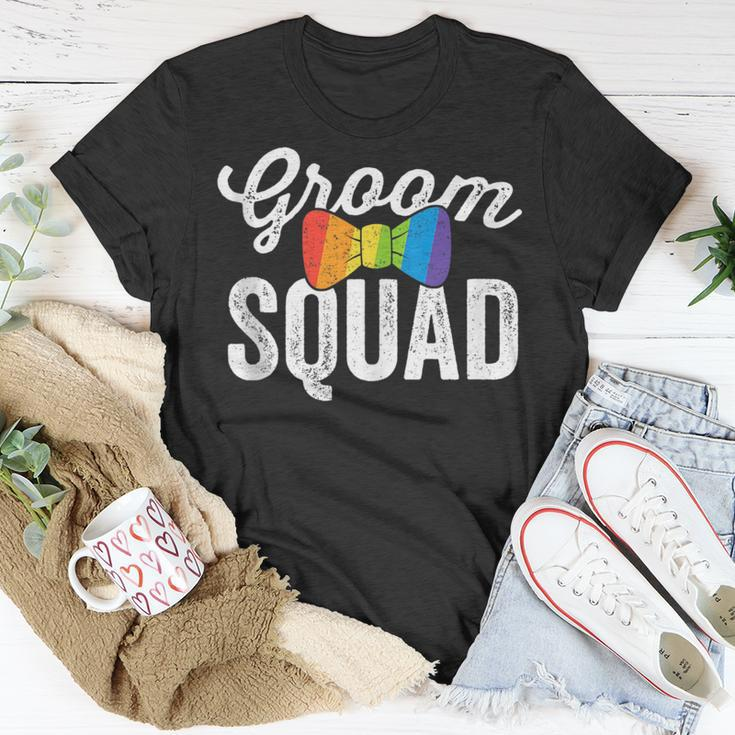 Groom Squad Gift Lgbt Same Sex Gay Wedding Husband Men Unisex T-Shirt Unique Gifts