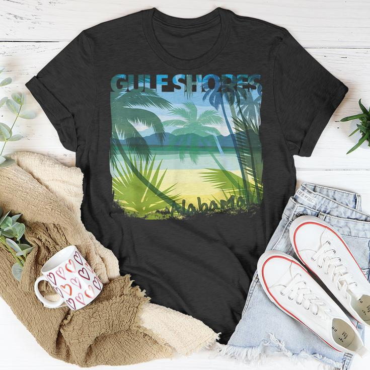 Gulf Shores Alabama Beach Summer Matching Family Palms Tree Summer Funny Gifts Unisex T-Shirt Unique Gifts