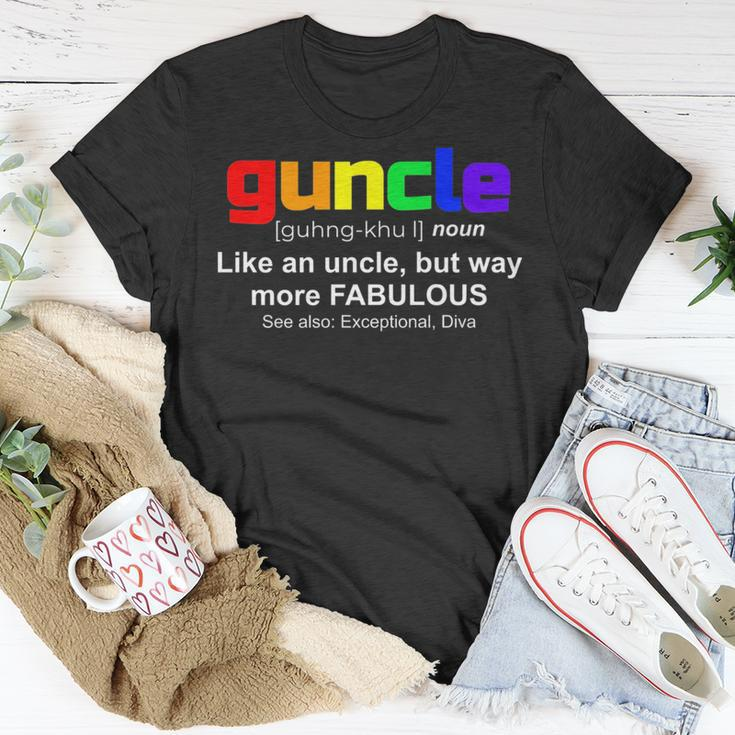 Guncle - Gift For Gay Uncle Lgbt Pride Unisex T-Shirt Unique Gifts