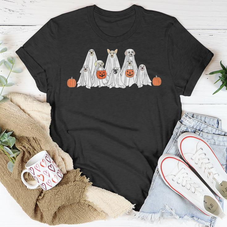 Halloween Ghost Dog Trick Or Treat Halloween Dog Ghost T-Shirt Unique Gifts