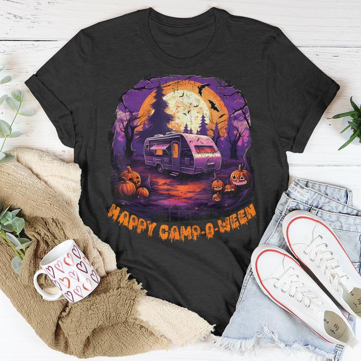 Happy Camp O Ween Camping Halloween Costume Pumpkin T-Shirt Unique Gifts