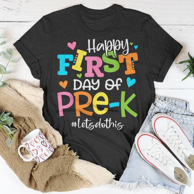 Happy First Day Of Pre-K Let's Do This Back To School T-Shirt Unique Gifts