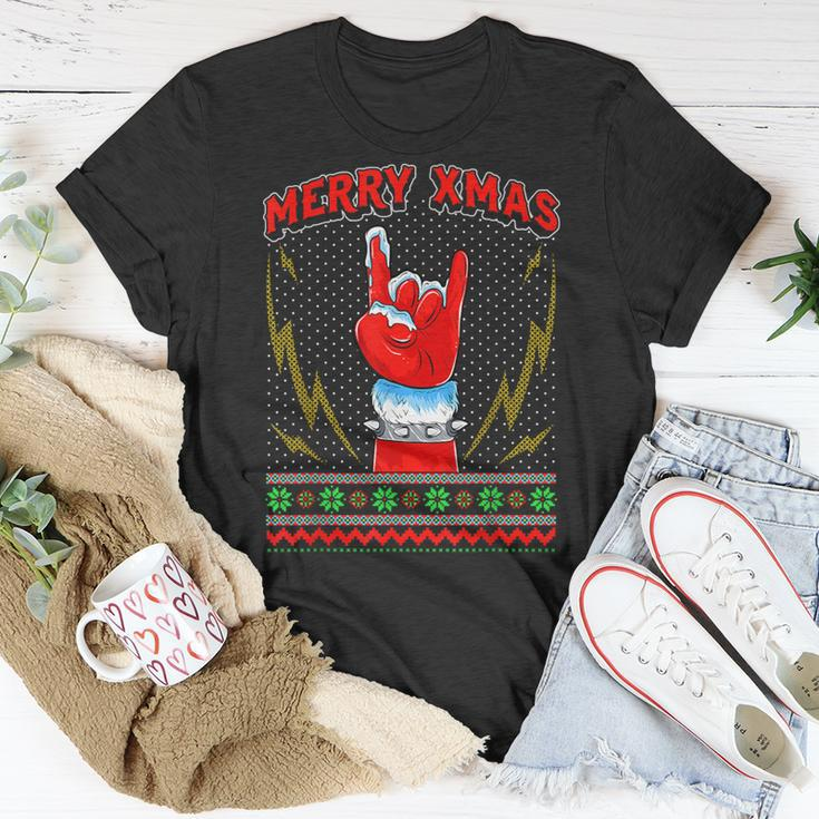 Heavy Metal And Rock Ugly Christmas Sweater T-Shirt Unique Gifts