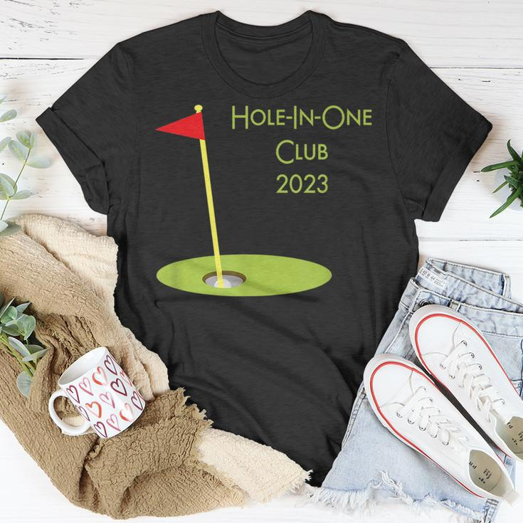 Hole In One Club 2023 Golfing Design For Golfer Golf Player Unisex T-Shirt Unique Gifts