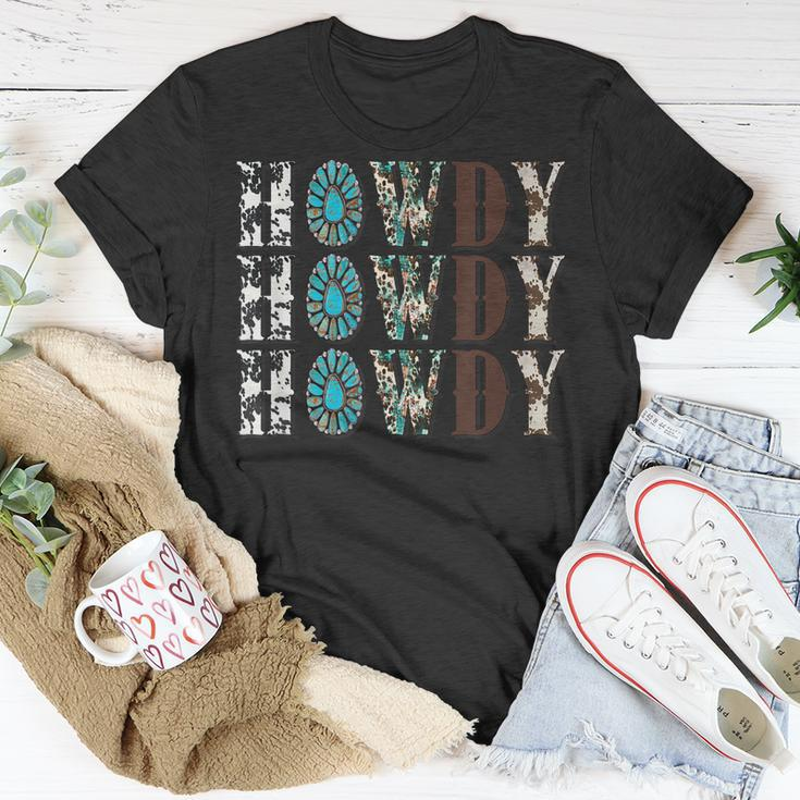 Howdy Rodeo Western Country Cowboy Cowgirl Southern Vintage Unisex T-Shirt Unique Gifts
