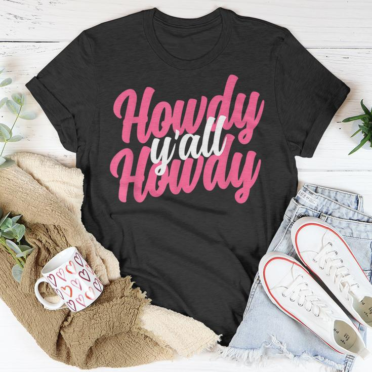 Howdy Women Western Cute Rodeo Southern Howdy Cowgirl Unisex T-Shirt Unique Gifts