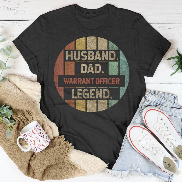Husband Dad Warrant Officer Legend Vintage Unisex T-Shirt Funny Gifts