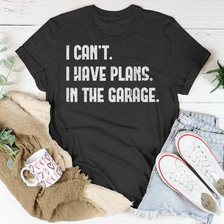 I Cant Im Working In The Garage Car Mechanic Mechanic Funny Gifts Funny Gifts Unisex T-Shirt Unique Gifts