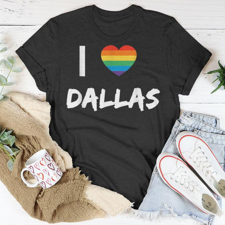 I Love Dallas Gay Pride Lbgt Unisex T-Shirt Unique Gifts