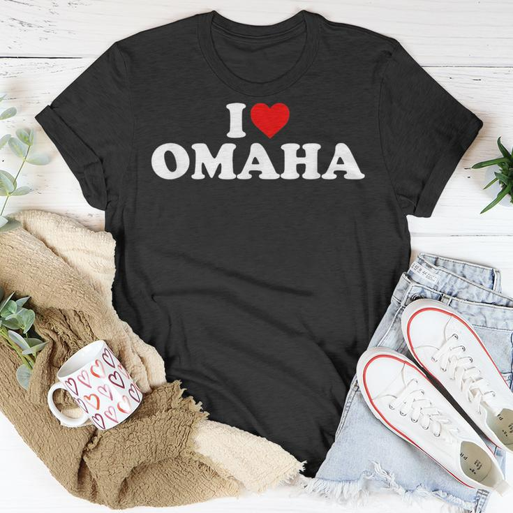I Love Omaha - Heart Unisex T-Shirt Unique Gifts
