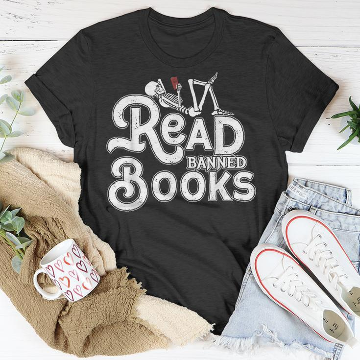 I Read Banned Books Reading Bookworm Unisex T-Shirt Unique Gifts