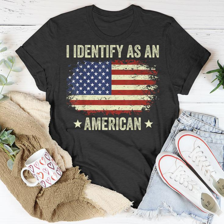 I Identify As An American Proud American T-shirt Personalized Gifts
