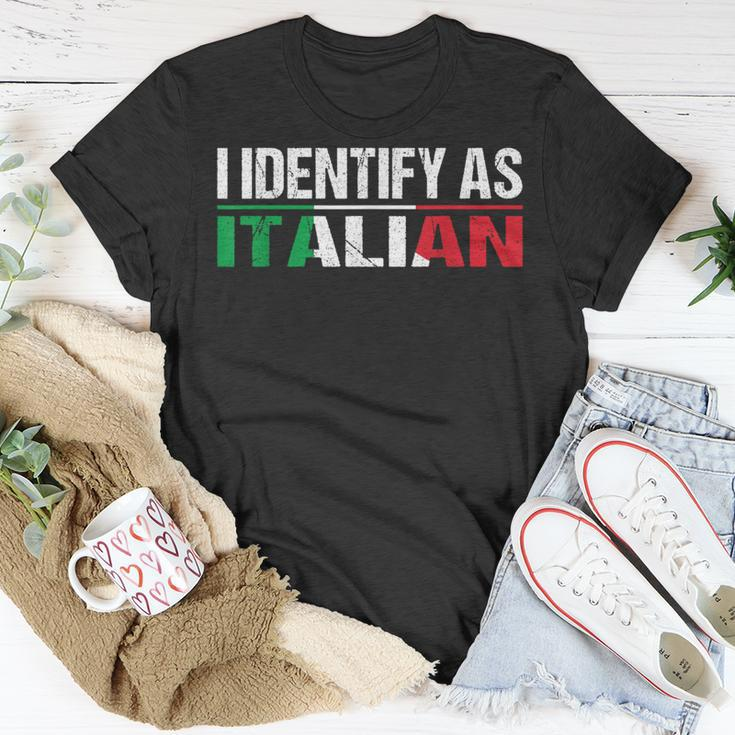 I Identify As Italian T-Shirt Unique Gifts
