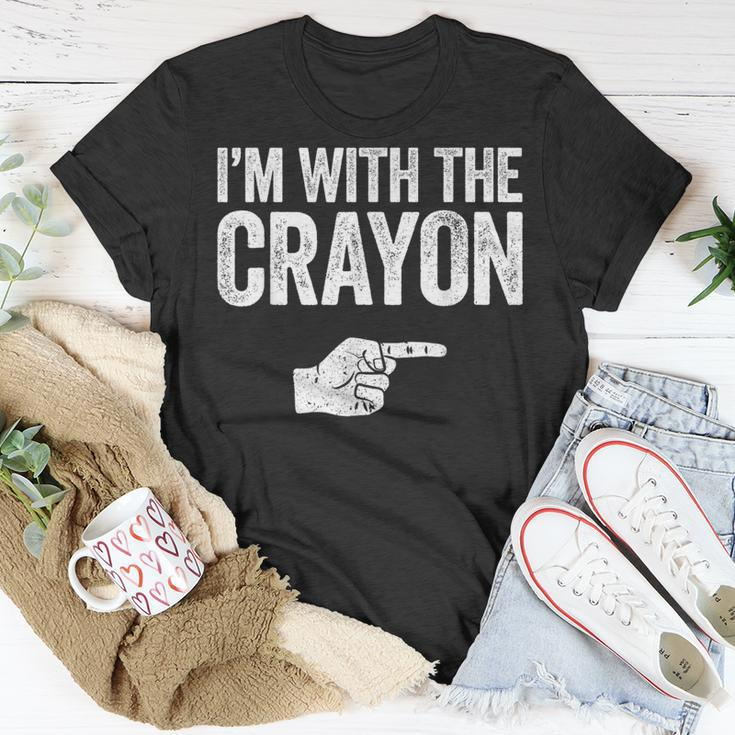 I'm With The Crayon Matching Crayon Costume T-Shirt Unique Gifts