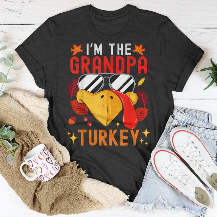 I'm The Grandpa Turkey Matching Family Autumn Thanksgiving T-Shirt Unique Gifts
