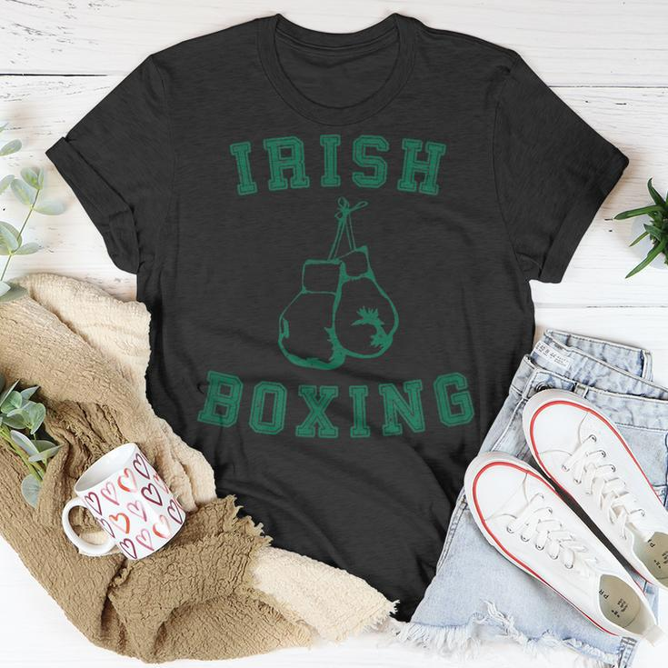 Irish Boxing Green Vintage Distressed Style T-Shirt Unique Gifts