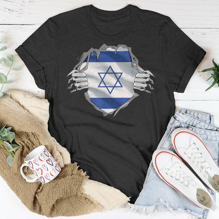 Israel Roots Flag Patriotic Israeli Heritage Patriot Day T-Shirt Unique Gifts