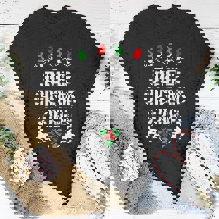 Javier Name Gift Christmas Crew Javier Unisex T-Shirt Funny Gifts