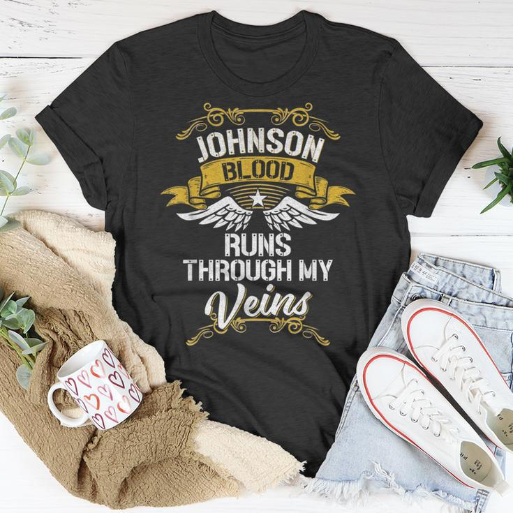 Johnson Blood Runs Through My Veins T-Shirt Funny Gifts
