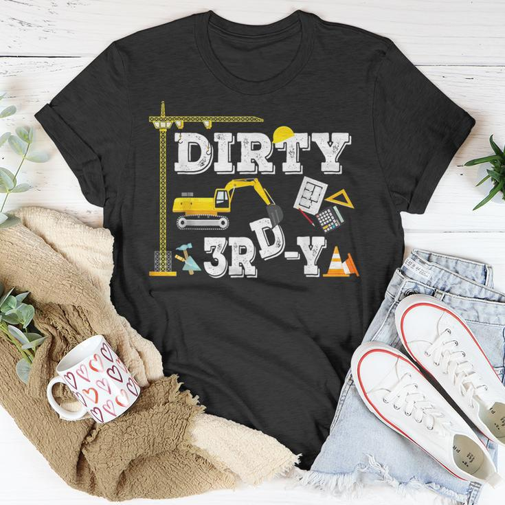 Kids Construction Truck 3Rd Birthday Boy Excavator 3 Digger Unisex T-Shirt Unique Gifts