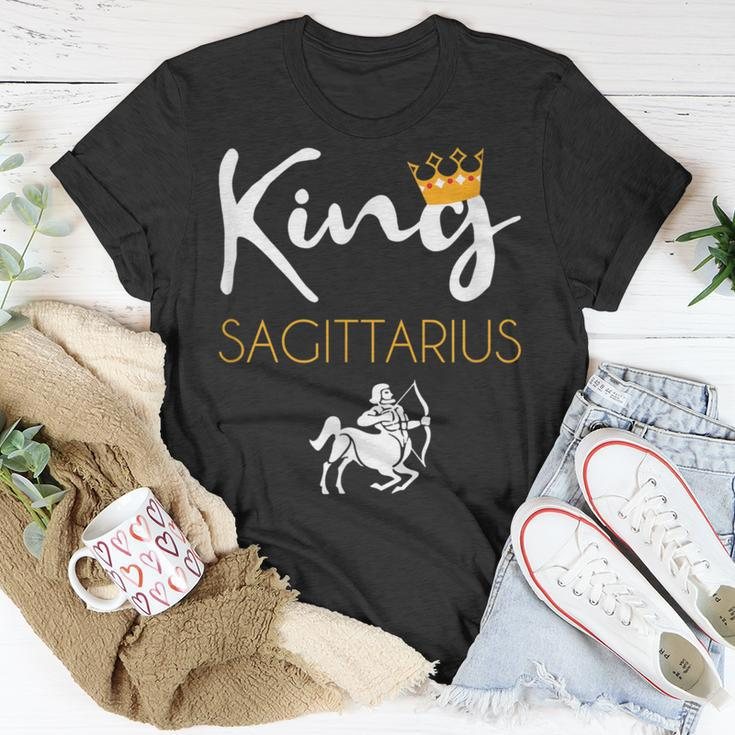 King Sagittarius Astrology Birthday Zodiac Signs Sagittarius T-Shirt Unique Gifts