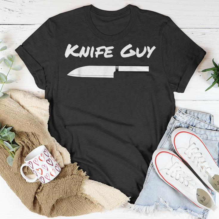 Knife Guy Chefs Kitchen Cooking Knives Chopping Santoku Cook T-Shirt Unique Gifts