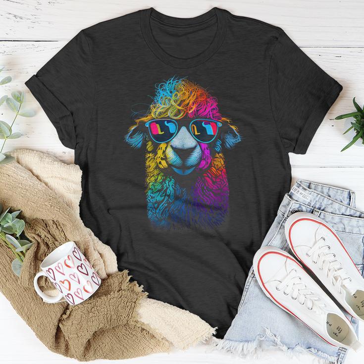 Lama Colorful Cool Alpaca Alpacalover T-Shirt Unique Gifts