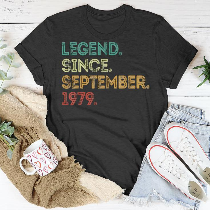 Legend Since September 1979 44Th Birthday 44 Years Old T-Shirt Unique Gifts