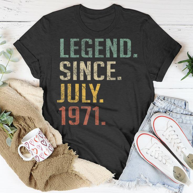 Legend Since July 1971 49Th Birthday Gift 49 Year Old Unisex T-Shirt Unique Gifts
