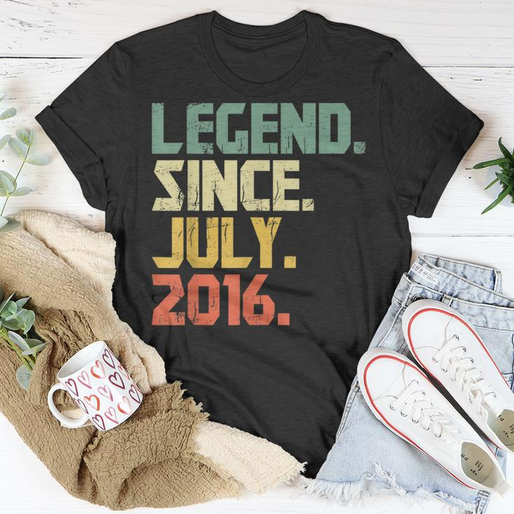 Legend Since July 2016 Gift Born In 2016 Gift Unisex T-Shirt Unique Gifts