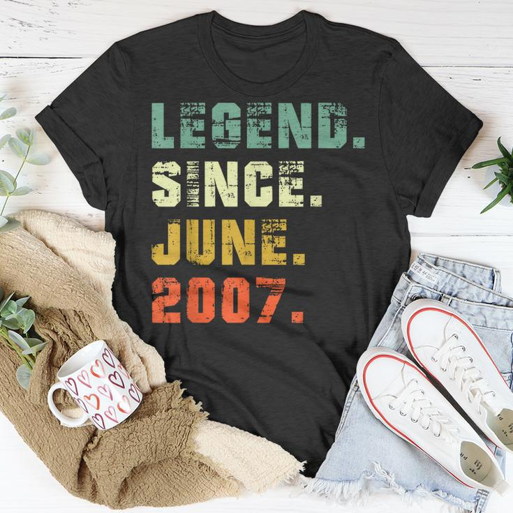 Legend Since June 2007 16Th Birthday 16 Years Old Gift Men Unisex T-Shirt Unique Gifts