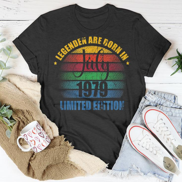 Legends Are Born In July 1979 | Juli Birthday Men And Woman Unisex T-Shirt Unique Gifts