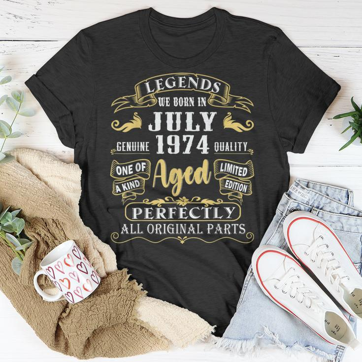 Legends Were Born In July 1974 Vintage 46Th Birthday Gifts Unisex T-Shirt Unique Gifts