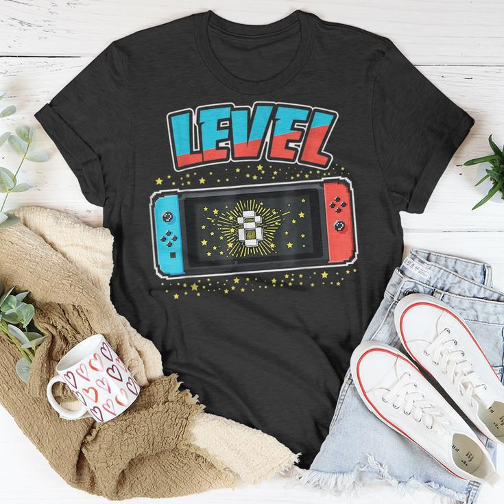 Level 8 Birthday Boy 8 Years Old Video Games Gift Unisex T-Shirt Unique Gifts